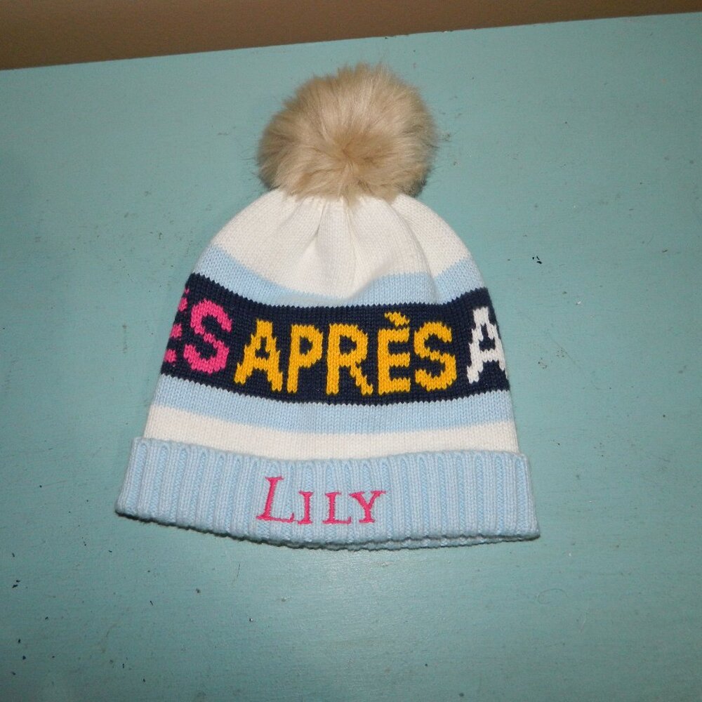 Mark & Graham Baby Après Ski Pom Pom Hat "LILY" 6-12 mth (P-44)